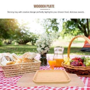 Bamboo Tray Food Serving Plate Vintage Home Tea ganizer