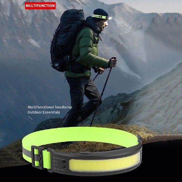 Intelligent Waving Sensor Camping Headlight COB/LED