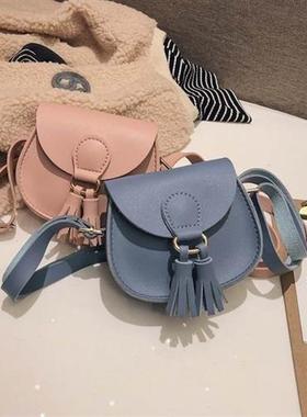 Cute Girls Tassel Shoulder Bags Kids Messenger Bag Cartoon P