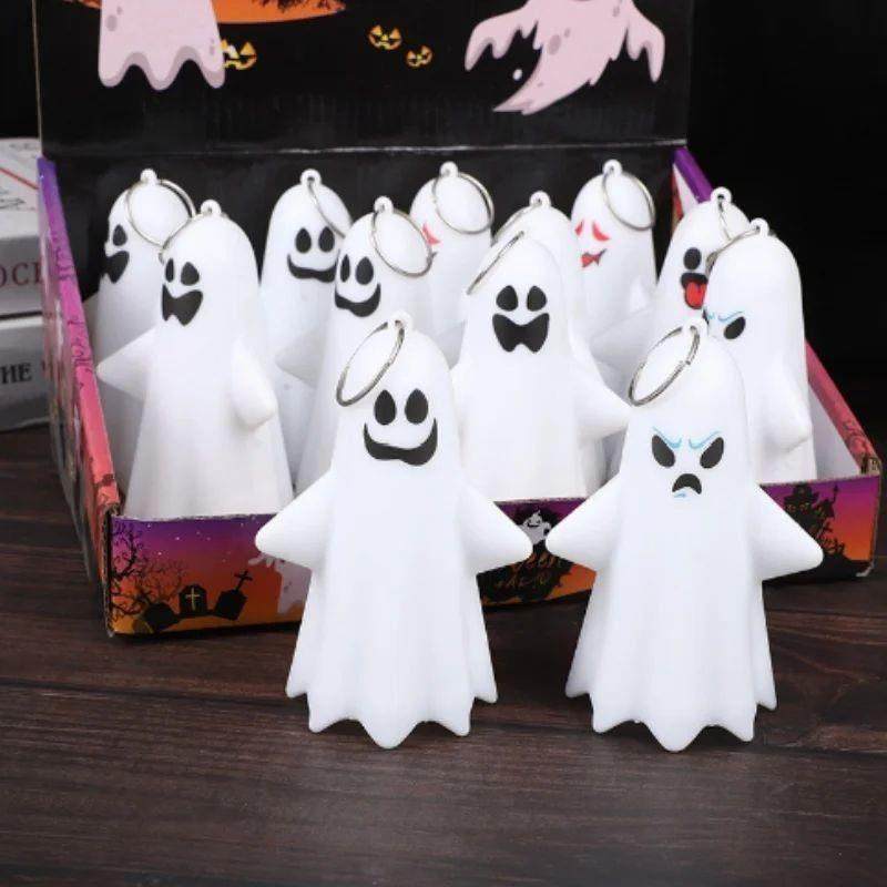 1PC Cute Mini Luminous Halloween Ghost Key Buckle Party Gift