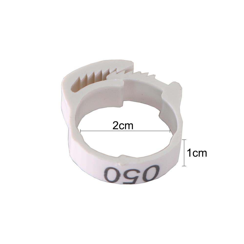 30PCS Chicken Foot Ring Adjustable Size Poultry Leg Digital