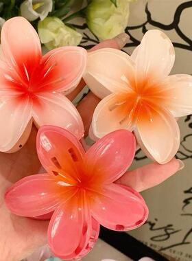 Hair Flower Clip Clips Hawaiian Plumeria Beach Flowers Claw