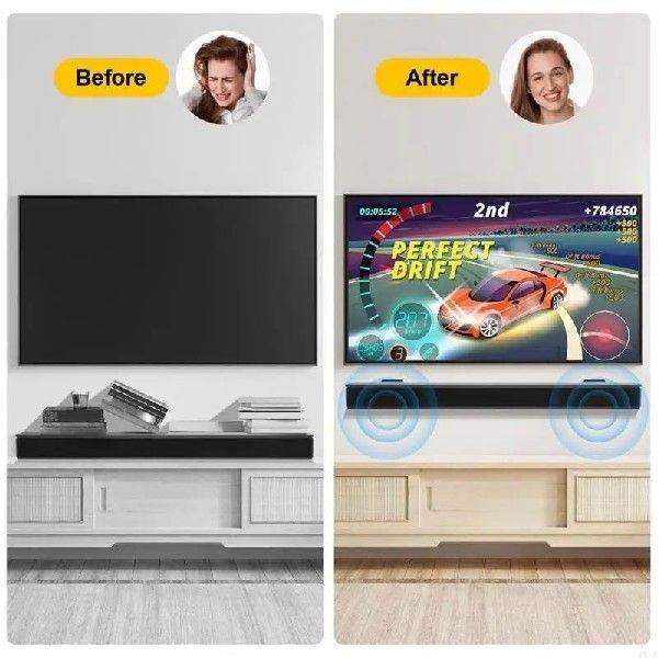 A0NB Universal Soundbar Wall Mount Brackets, Solid Metal