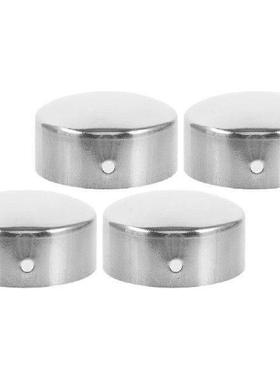 4 Pcs Handrail Tube Accessories Caps Stainless Steel