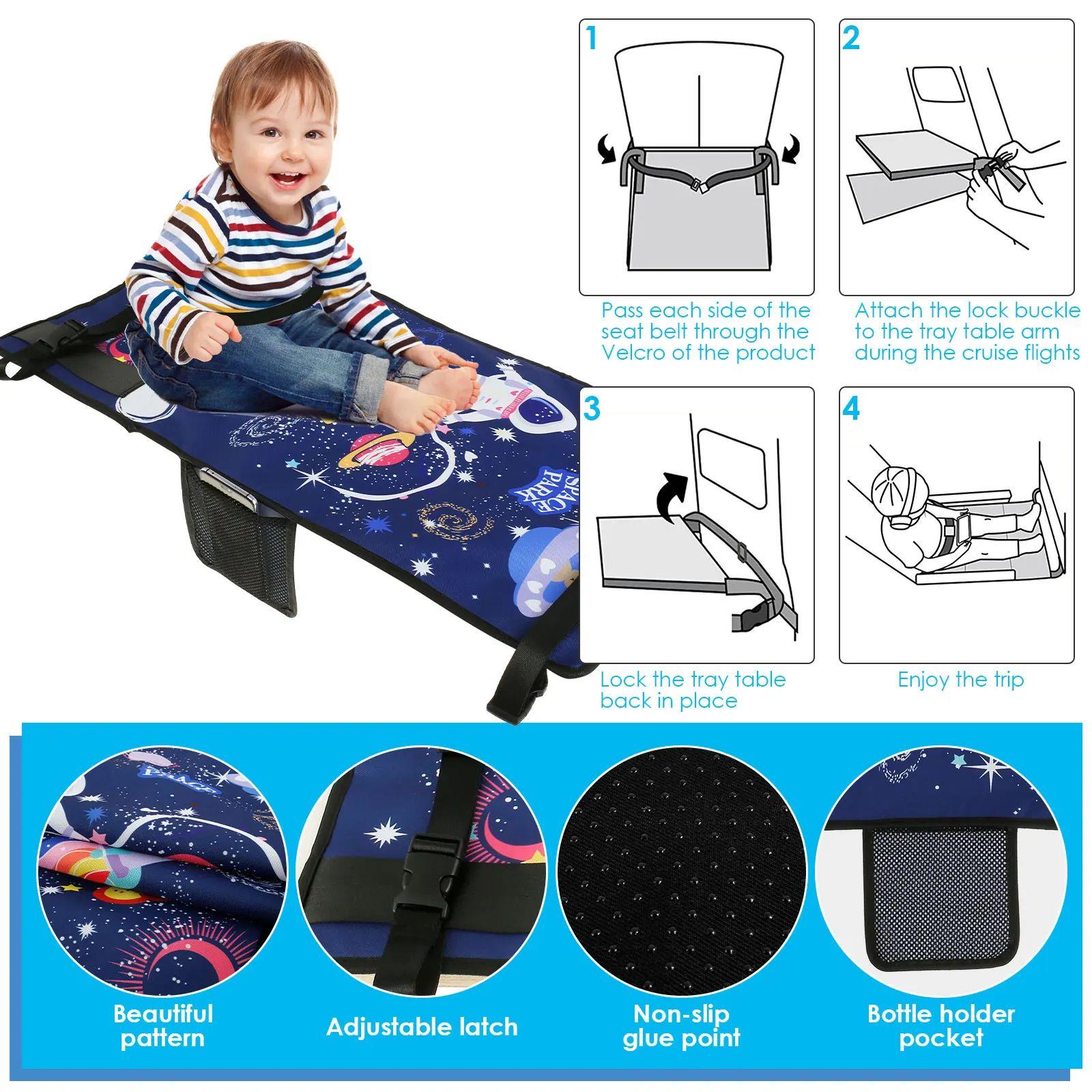 Kids Travel Airplane Bed Baby Pedals Bed Portable Travel Foo
