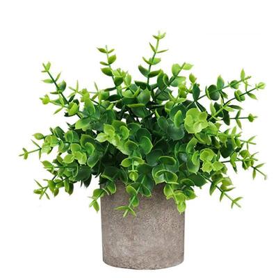 Eucalyptus Artificial Plants Bonsai Small Tree Pot Fake Plan
