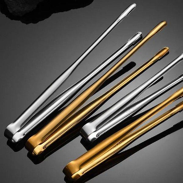 2 pcs Barbecue Tongs Kitchen Tools Stainless Steel