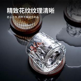 Creative crystal whisky glass set tumbler octagonal glasses