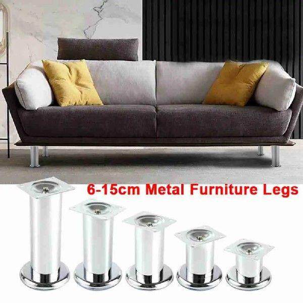 1pcs 6-15cm Metal Furniture Legs with Screws Chrome Plated