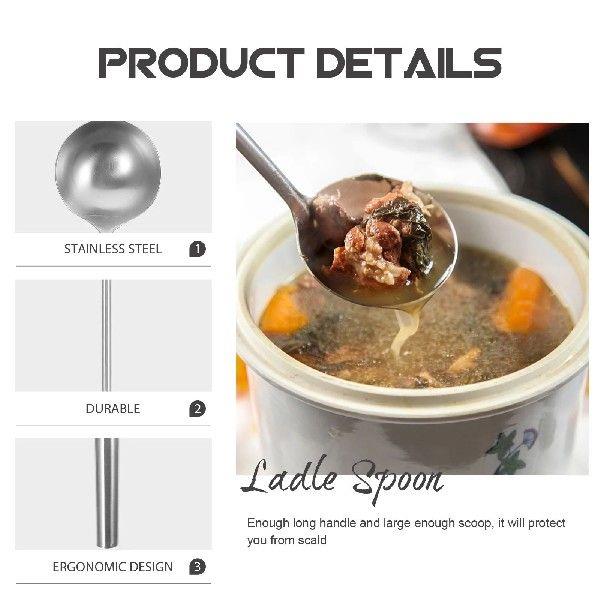 Large Serving Chef Spoon Soup Ladle Spoons Wok Sink