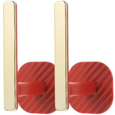 2Pcs Strong Adhesive Hooks Reusable Matching Shower Curtain