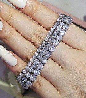 Tennis Brlet Female Zircon Gold Rose Gold Full Diamond Brlet