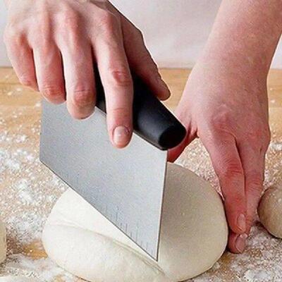 Bench Scraper Square Food Scraper Tool Dough Scraper With