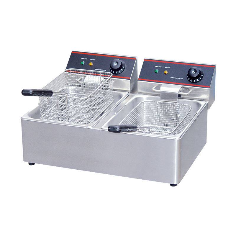 佳斯特ef-8l-2双缸双筛电炸炉商用薯条炸鸡腿电炸炉创业机器