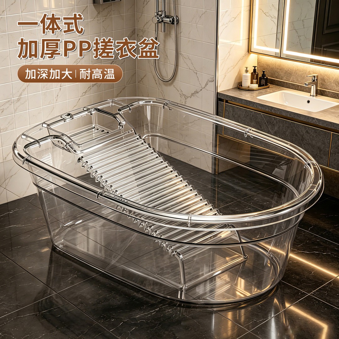 洗衣盆搓衣板一体加厚耐用