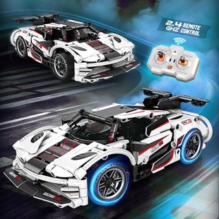遥控赛车拼装积木汽车男孩子儿童适用于乐高拼图玩具6到12岁以上