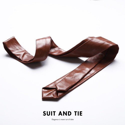 SUITANDTIE男士高档休闲皮领带