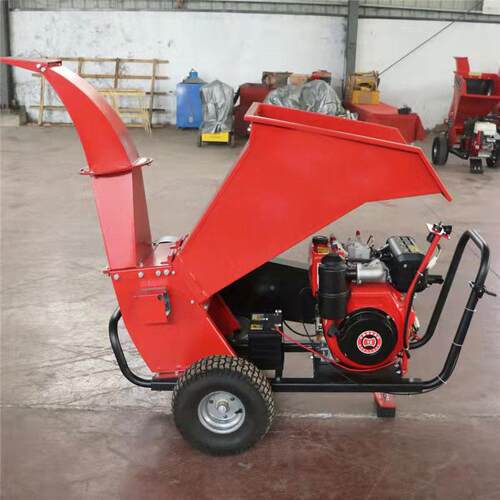 型多功枝能树枝粉碎机小 园林移动式柴油碎机鲜LYG-10 干树枝粉碎