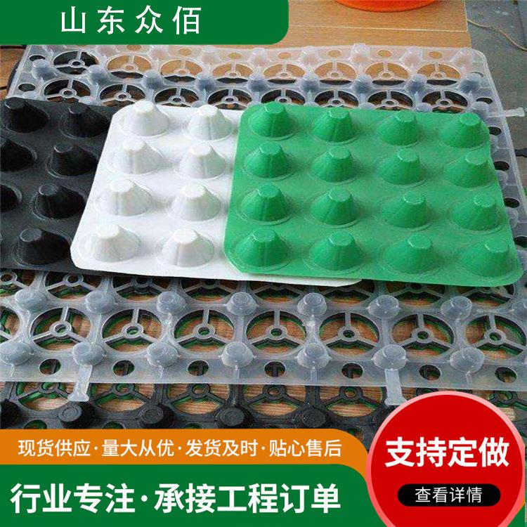 蓄排水板HDPE料塑地下车JJQ库城绿化市政工程球种植场凹凸市型疏