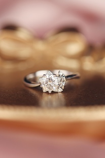 艺升缘珠宝满天星戒指定制S925银50分莫桑石女士钻戒原创设计