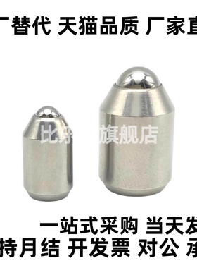 替BSZP5 6 8 10 12光身型球头柱塞无牙定位珠弹弓顶销螺钉