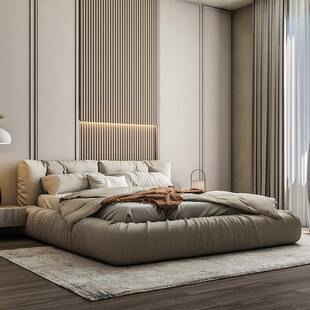CBD官方baxter云朵床意式极简布艺床现代简约主卧高端大气双人床
