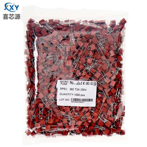 392方形保险丝 250V保险管 慢断 T 1A 2A 3.15A 4A 5A 6.3A 8.5*4