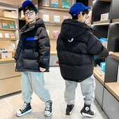 男童面包服儿童羽绒服加厚中大童连帽保暖外套冬装 潮牌棉服洋气棉