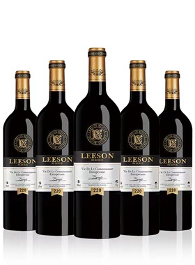 雷盛红酒220法国进口14度干红葡萄酒送礼请客高端