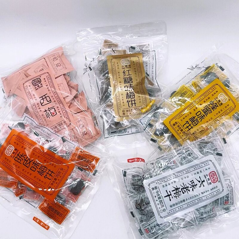 蜂蜜味梅饼六味老梅干陈皮味梅饼西梅红糖商超同款独立小包