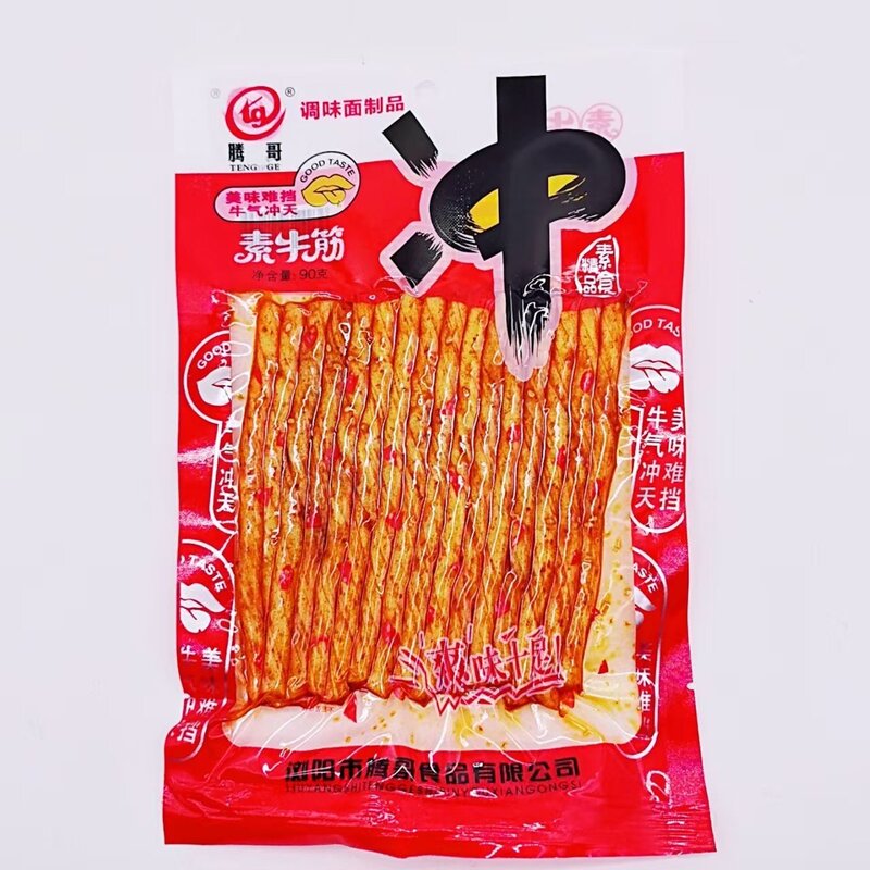 腾哥90克酒鬼牛筋麻辣味辣条素辣牛宿舍辣棒小零食儿时经典怀旧