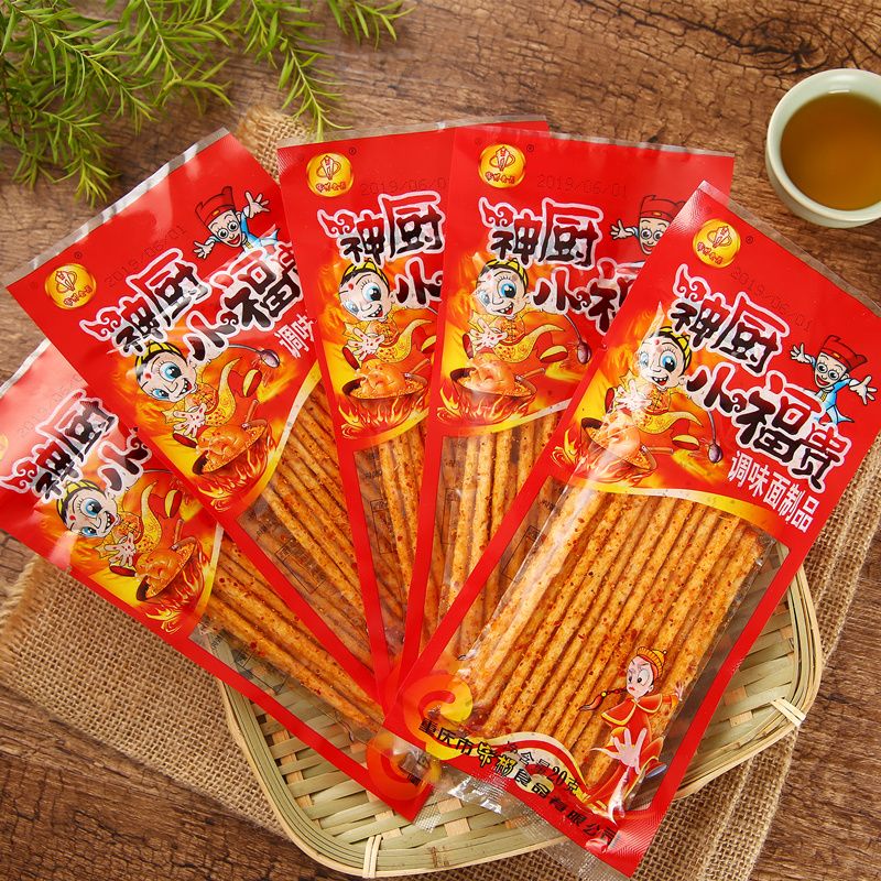 神厨小福贵辣条重庆麻辣素食8090后儿时小吃怀旧零食面筋大礼包
