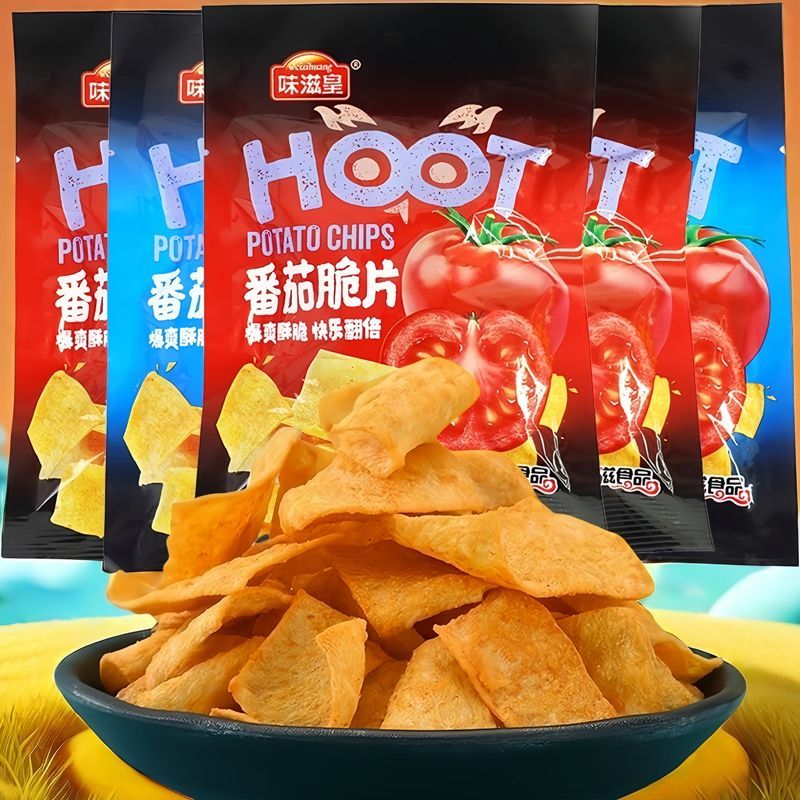 味滋皇番茄味脆膨化薯片味田园小卖部网红膨化食品童年休闲小零食