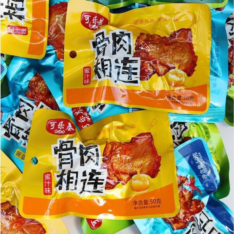 可乐基骨肉相连黑鸭蜜汁香辣味鸡排网红休闲解馋卤味鸡肉零食小吃