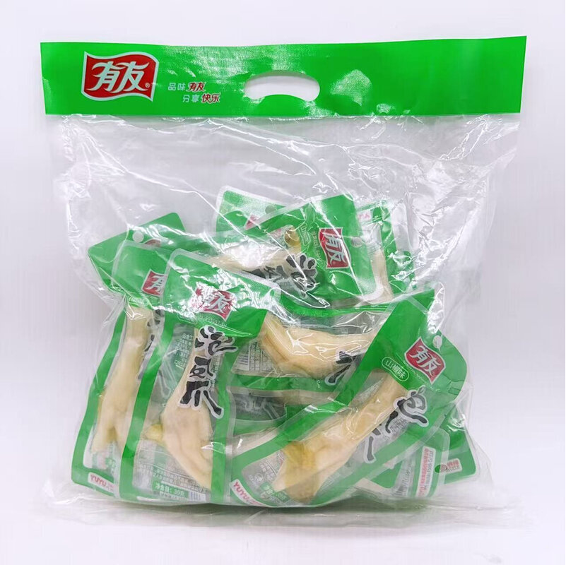 30克野山椒泡椒凤爪独立单只即食小包装泡凤爪整箱新日期