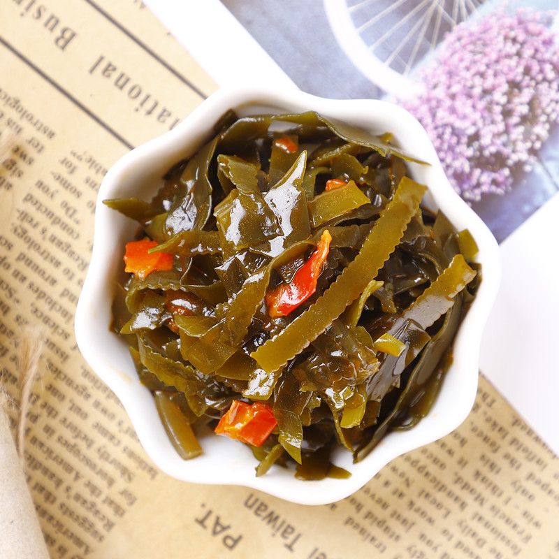 卤门家族香辣黑鸭味海带丝20包/40包零食海带结小包装 下饭菜零食