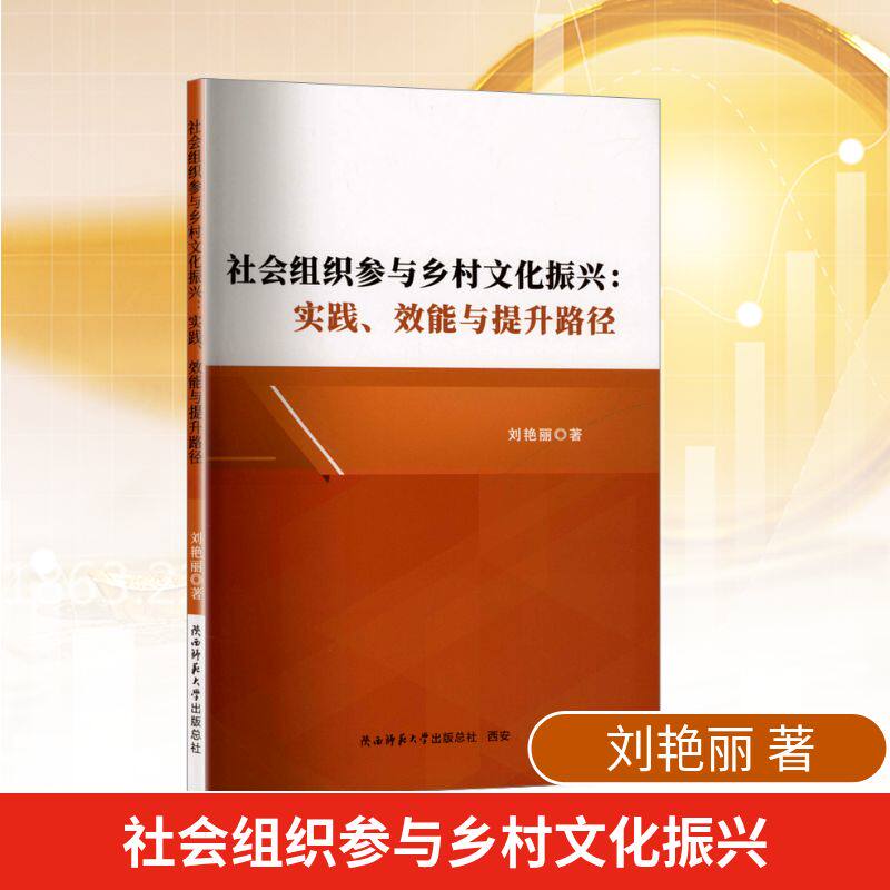 正版包邮 社会组织参与乡村文化振兴:实践、效能与提升路径 刘艳丽 著 9787569551082 陕西师范大学出版总社有限公司