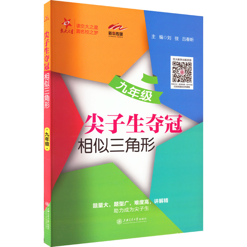尖子生夺冠 相似三角形 9年级 相似三角形 9年级 解题技巧 中考 辅线法 几何明 学霸笔记 经典题型 全彩图解9787313264664