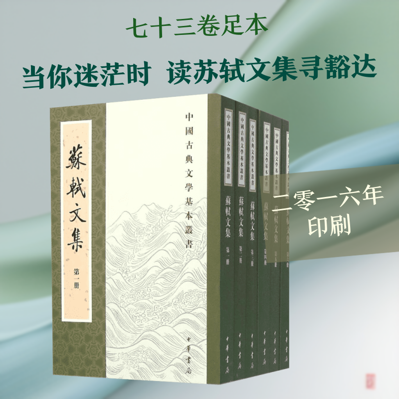 苏轼文集 苏轼经典文集 诗词书法双绝 豁达人生智慧 唐宋八大家 经典散文选 豪放词解析 历史文化传承 传世文学经典 9787101006742