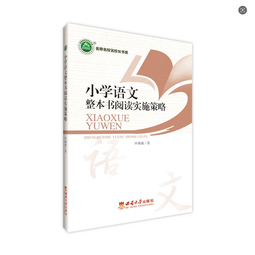 小学语文整本书阅读实施策略 教学策略 阅读技巧 提升能力 子读 阅读 经典案例 语文素养9787569721638