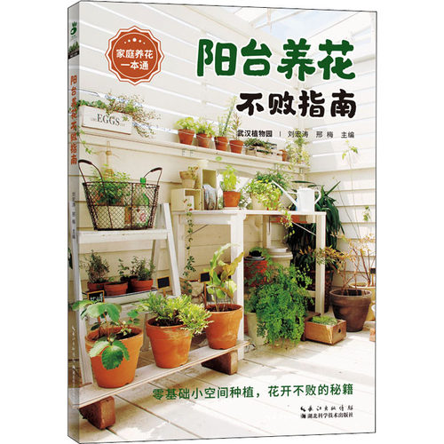 正版包邮 阳台养花不败指南 刘宏涛,邢梅 编 9787570618699 湖北科学技术出版社