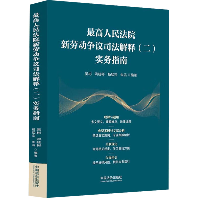 新劳动争议司法解释（二）实务指南 法律条文解读 纠纷案例分析 企业HR 实务操作指南9787521653854