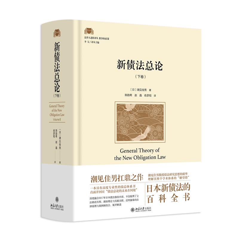 正版包邮 新债总(下卷) (日)潮见佳男|总主编:李昊|译者:韵//赵晶//俞彦韬 9787301366363 北京大学