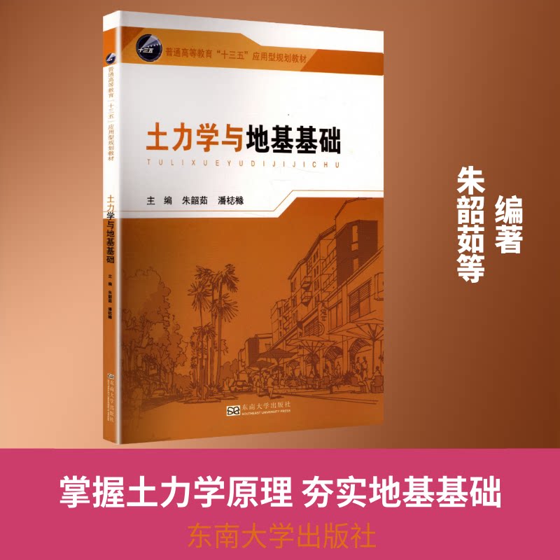 土力学与地基基础 高校教材土木工程专业学生备考岩土 实例解析 双色印刷 9787564173333