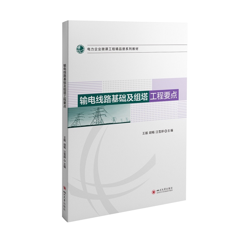 正版包邮 输电线路基础及组塔工程要点 ，胡畅，汪雪婷 9787569054408 四川大学出版社