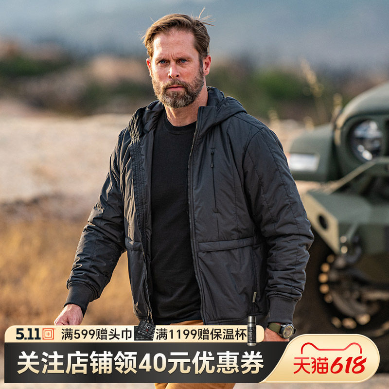 5.11赛莫斯棉服夹克511P棉保暖防泼水男风帽外套48387