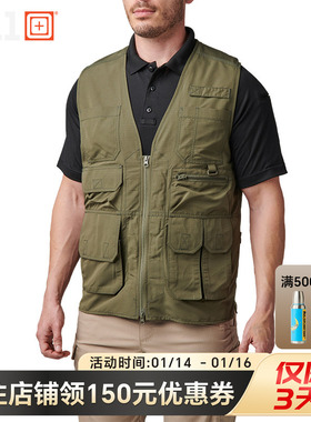 美国5.11户外战术背心511男防风多口袋战术马甲80034【福利款】