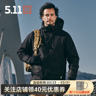 5.11秋冬战术夹克户外阿童木棉服保暖防寒P棉男防泼水外套48369