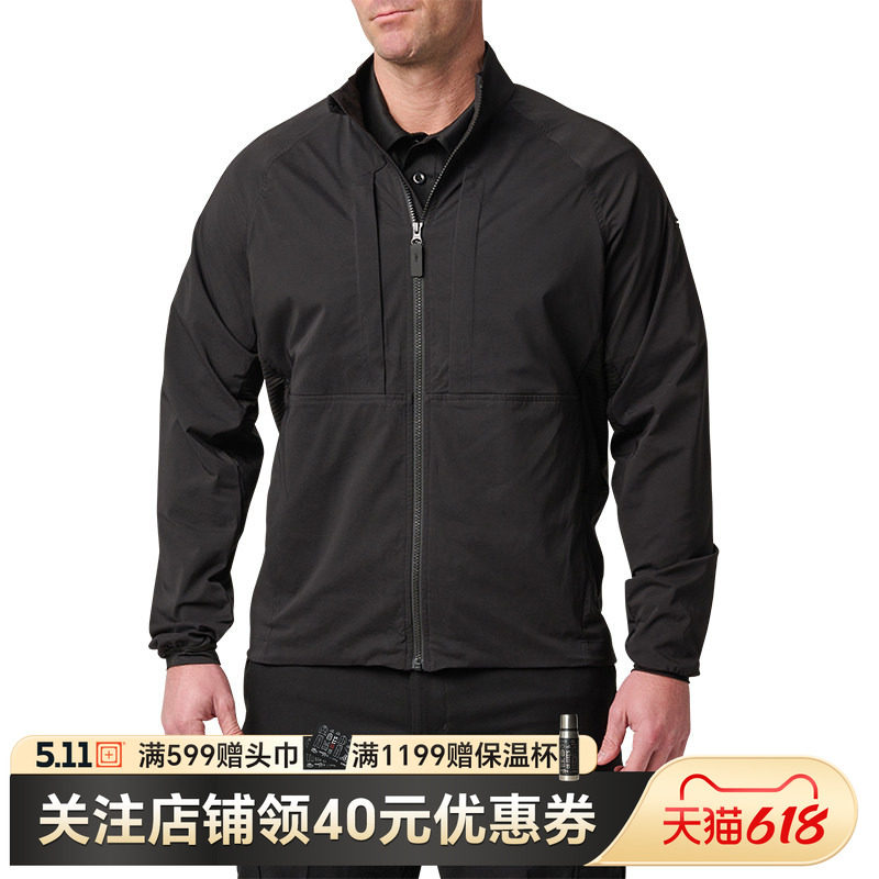 美国5.11男户外休闲外套511战术外套春弹力风壳夹克48390