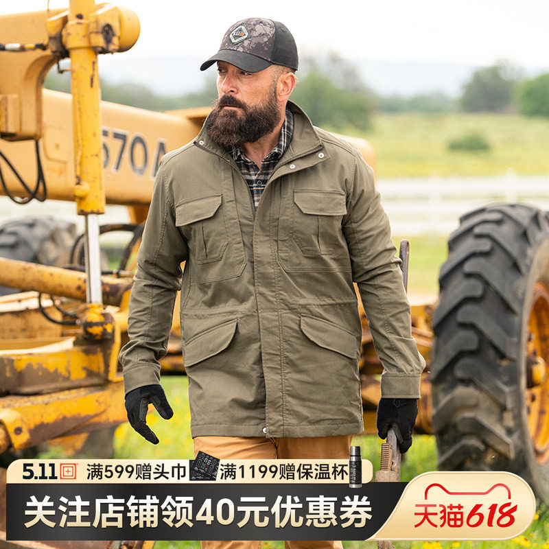 5.11户外春秋m65风衣 511中长款夹克外套男上衣78036